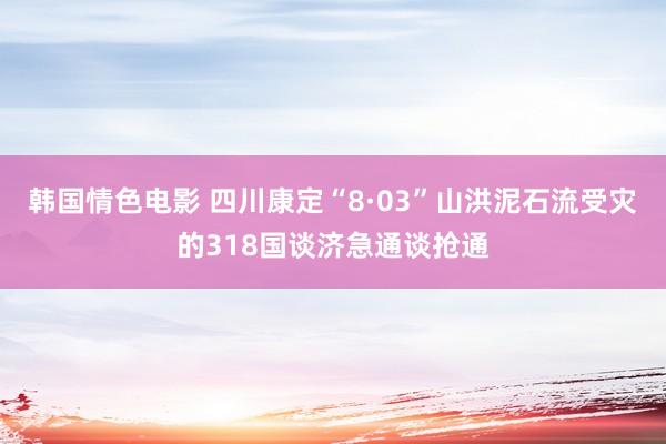 韩国情色电影 四川康定“8·03”山洪泥石流受灾的318国谈济急通谈抢通