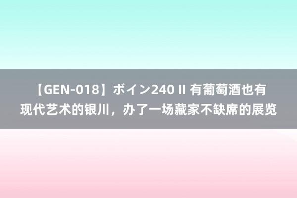 【GEN-018】ボイン240 II 有葡萄酒也有现代艺术的银川，办了一场藏家不缺席的展览